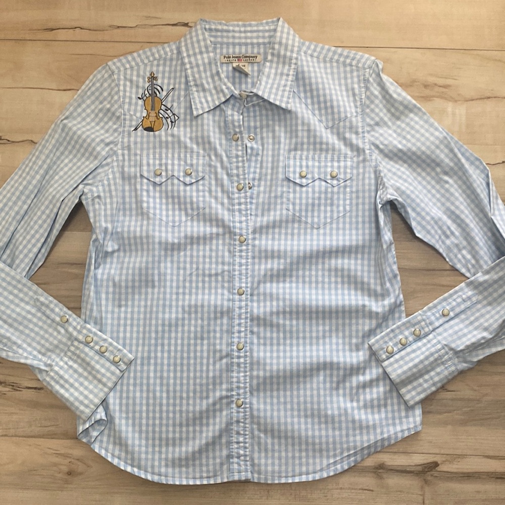Polo Jeans Company Womens XL Button Front Long Sleeve.